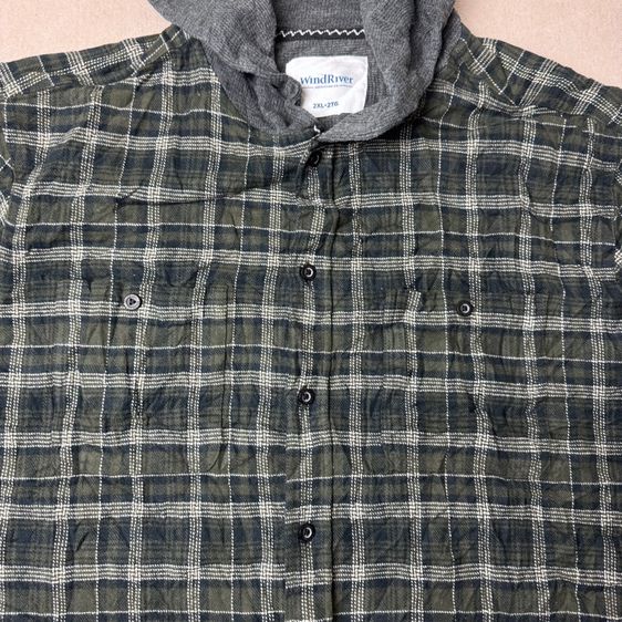 เสื้อเชิ้ต​ Wind River ผ้าสำลี ทรง Hood Size 2XL รูปที่ 9