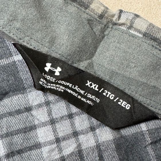 เสื้อเชิ้ต​ Under Armour ผ้าสำลีบาง Size XXL รูปที่ 7