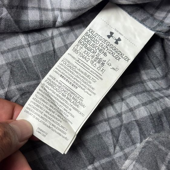 เสื้อเชิ้ต​ Under Armour ผ้าสำลีบาง Size XXL รูปที่ 8
