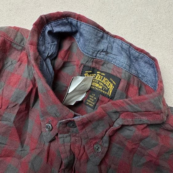 เสื้อเชิ้ต​ TRUE Religion งานดีมาก Size L รูปที่ 8