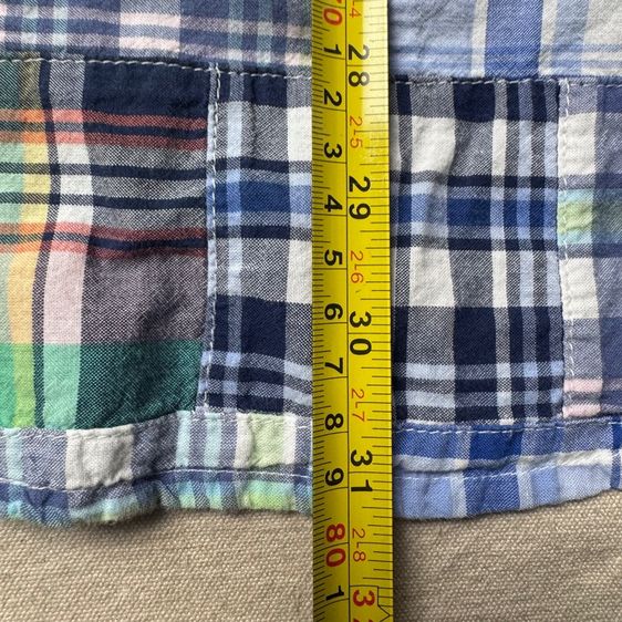 เสื้อเชิ้ต​ Brooks Brothers งานผ้าต่อลาย Size XL  รูปที่ 9