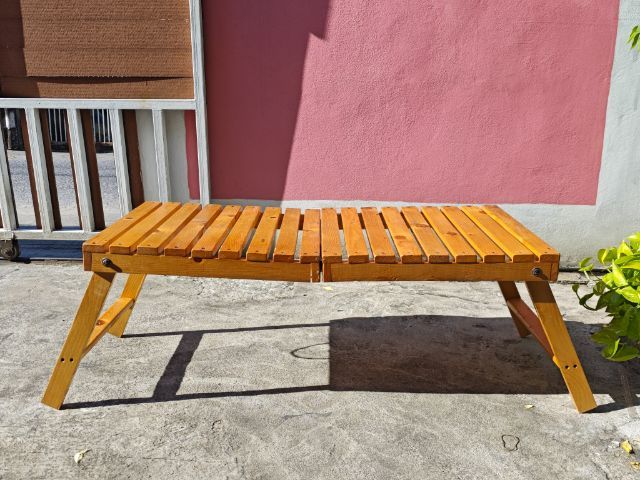 โต๊ะไม้พับได้ โต๊ะแคมป์ปิ้ง งาน Handmade รูปที่ 3