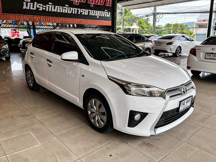 Toyota Yaris 2013 1.2 E Sedan เบนซิน ไม่ติดแก๊ส เกียร์อัตโนมัติ ขาว รูปที่ 3