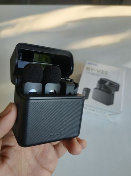 ขายไมค์ไร้สาย BOYA BY V35 for camera แถมสายแปลงสำหรับโทรศัพท์ 3.5 mm  รูปที่ 2