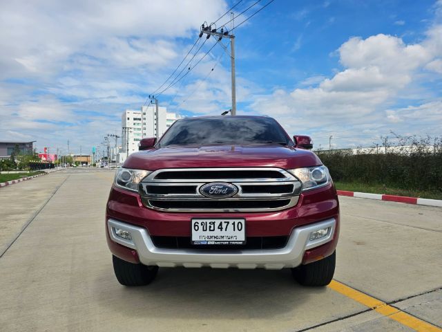Ford Everest 2017 3.2 Titanium 4WD Utility-car ดีเซล เกียร์อัตโนมัติ แดง รูปที่ 3
