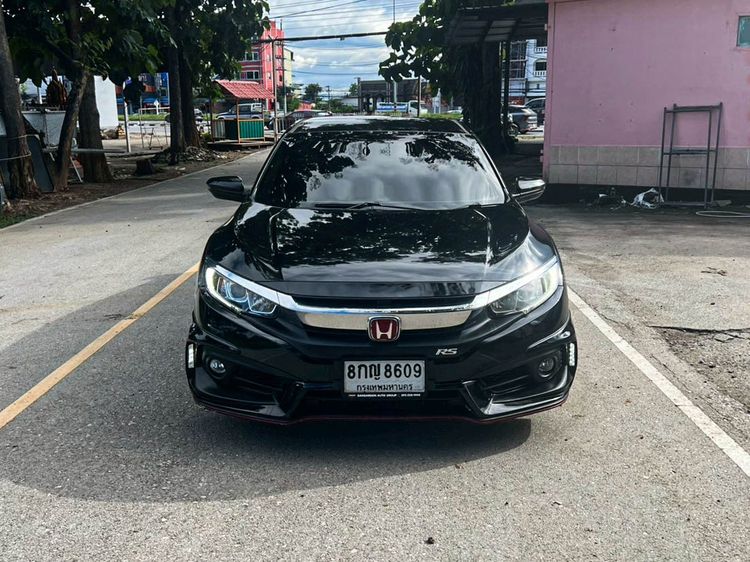 Honda Civic 2018 1.8 EL i-VTEC Sedan เบนซิน ไม่ติดแก๊ส เกียร์อัตโนมัติ ดำ รูปที่ 2