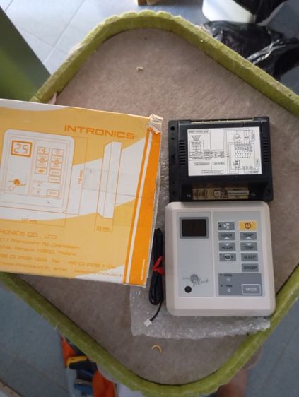 ชุดรีโมทมีสาย INTRONICS DT-04 ใช้กับแอร์ 9,000-48,000BTU ใช้ได้กับแอร์ทั่วไปทุกรุ่น