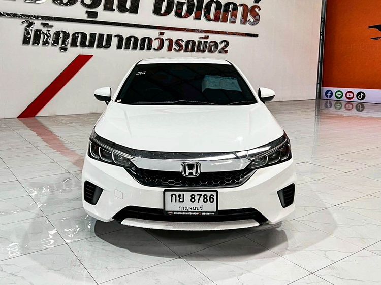 Honda City 2023 1.0 S+ Sedan เบนซิน ไม่ติดแก๊ส เกียร์อัตโนมัติ ขาว รูปที่ 2