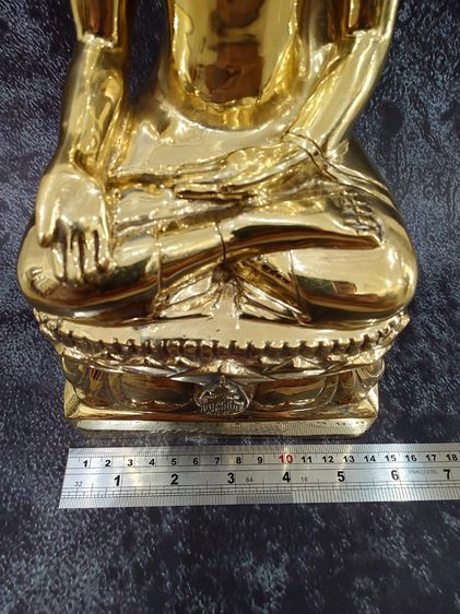 พระบูชา พระไพรีพินาศ ญสส 50 หน้าตัก 5 นิ้วสูง 11 นิ้ว เนื้อทองเหลืองขัดเงา วัดบวรนิเวศวิหาร จัดสร้าง ประจำปี 2550 แท้ ออกวัด รูปที่ 8