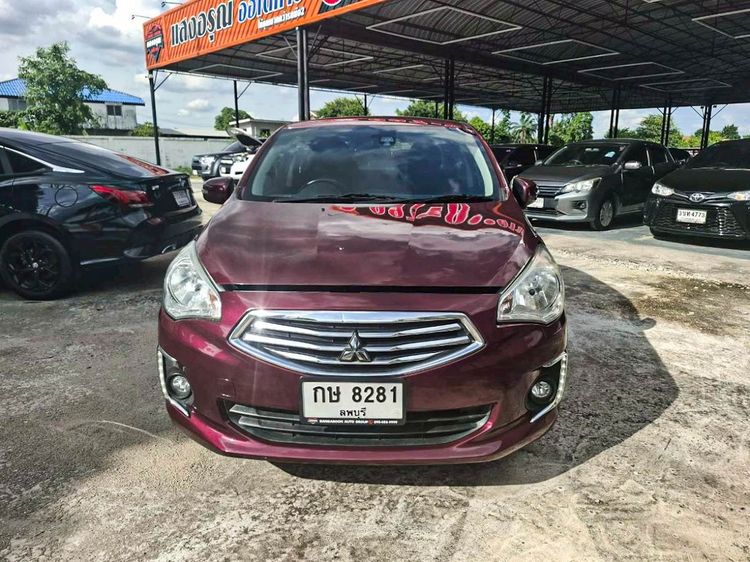 Mitsubishi Attrage 2016 1.2 GLS Limited Sedan เบนซิน ไม่ติดแก๊ส เกียร์อัตโนมัติ แดง รูปที่ 2