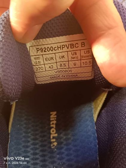 รองเท้าแบด Victor P9200cHP VBC size 42EU ใส่ไปครั้งเดียว รูปที่ 4
