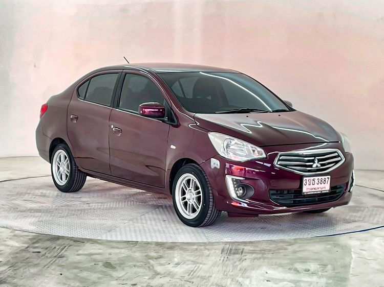 Mitsubishi Attrage 2017 1.2 GLX Sedan เบนซิน ไม่ติดแก๊ส เกียร์อัตโนมัติ แดง รูปที่ 3
