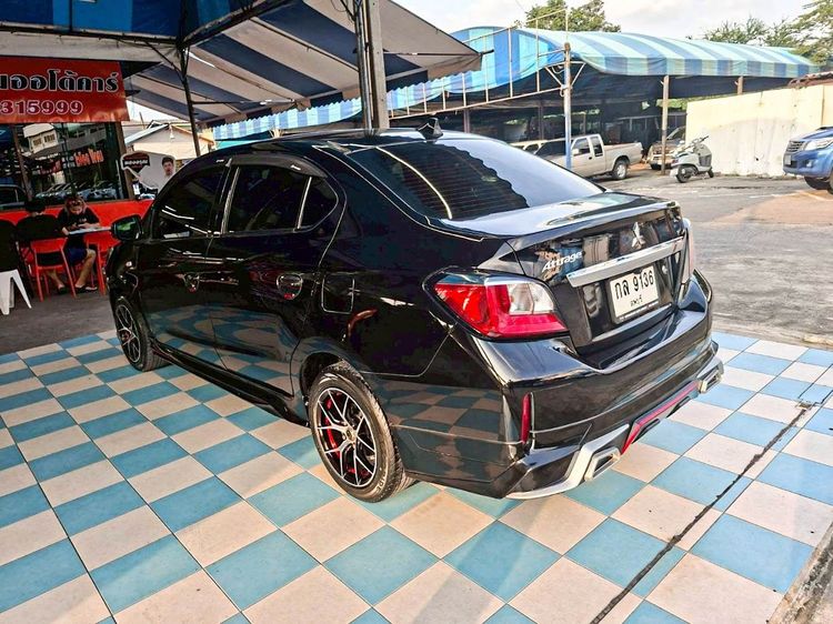 Mitsubishi Attrage 2021 1.2 GLX Sedan เบนซิน ไม่ติดแก๊ส เกียร์อัตโนมัติ ดำ รูปที่ 4