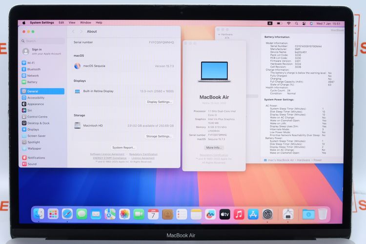 MacBook Air Core i3 2020 13" 8.256GB  - ID26010027 รูปที่ 5