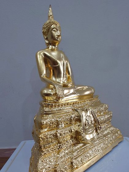 พระบูชา พระพุทธชินสีห์ เนื้อสัมฤทธิ์ ปิดทองคำเปลวแท้ กาญจนาภิเษก วัดบวรนิเวศวิหาร ปี2539 รูปที่ 5