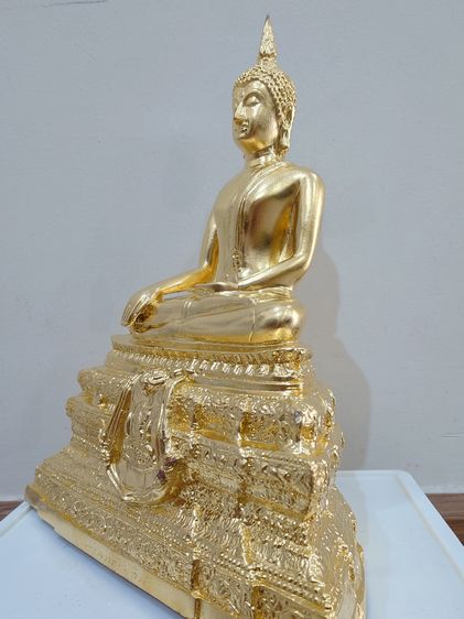 พระบูชา พระพุทธชินสีห์ เนื้อสัมฤทธิ์ ปิดทองคำเปลวแท้ กาญจนาภิเษก วัดบวรนิเวศวิหาร ปี2539 รูปที่ 4