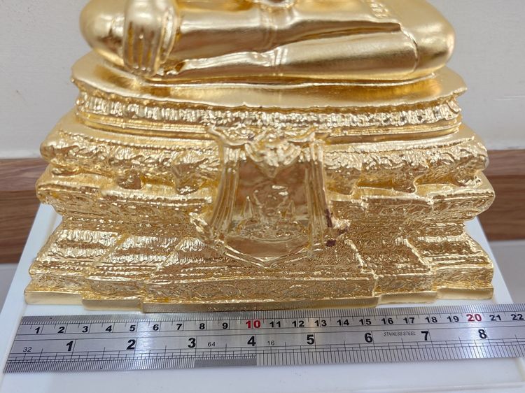 พระบูชา พระพุทธชินสีห์ เนื้อสัมฤทธิ์ ปิดทองคำเปลวแท้ กาญจนาภิเษก วัดบวรนิเวศวิหาร ปี2539 รูปที่ 10