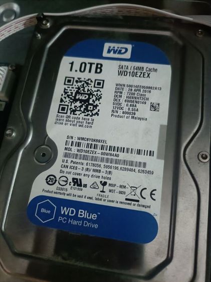 HDD 1 TB WD ใช้งานปกติ ประกัน 7 วัน รูปที่ 2