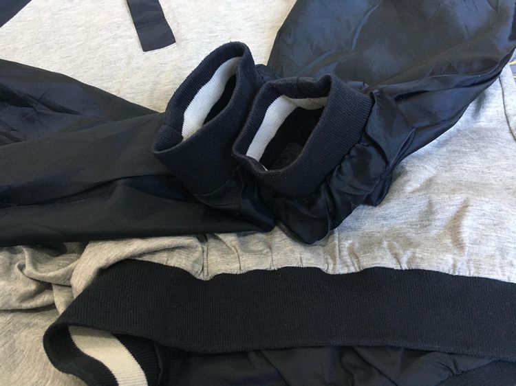 เสื้อวินเทจ Rapido Reversible 2-in-1 เสื้อสเวตเตอร์มือสอง สีกรมท่า-เทา สภาพนางฟ้า ไซส์ 105 รูปที่ 11