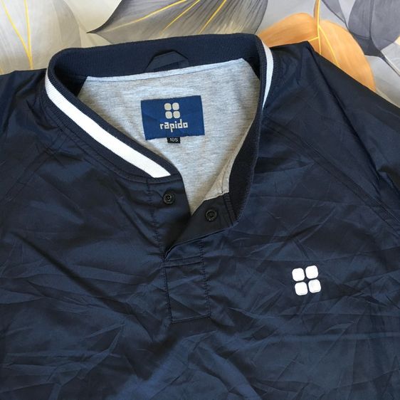 เสื้อวินเทจ Rapido Reversible 2-in-1 เสื้อสเวตเตอร์มือสอง สีกรมท่า-เทา สภาพนางฟ้า ไซส์ 105 รูปที่ 2