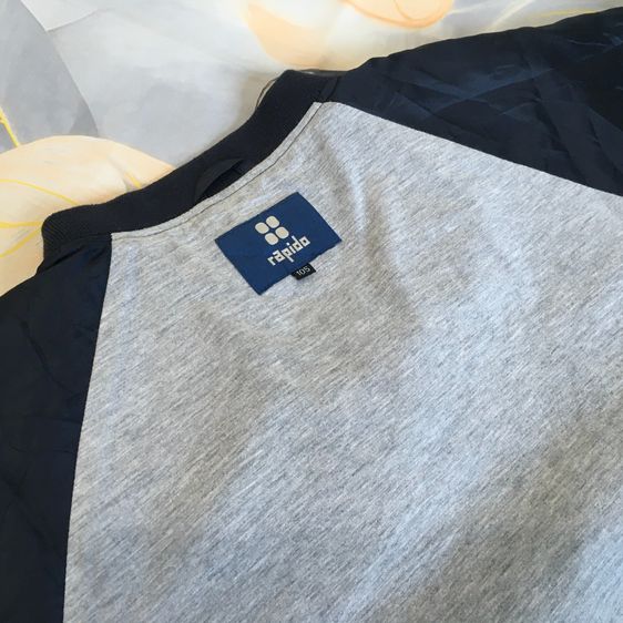 เสื้อวินเทจ Rapido Reversible 2-in-1 เสื้อสเวตเตอร์มือสอง สีกรมท่า-เทา สภาพนางฟ้า ไซส์ 105 รูปที่ 7