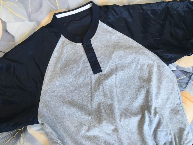 เสื้อวินเทจ Rapido Reversible 2-in-1 เสื้อสเวตเตอร์มือสอง สีกรมท่า-เทา สภาพนางฟ้า ไซส์ 105 รูปที่ 8