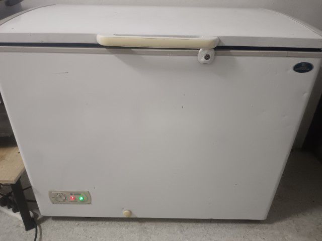 ตู้แช่Sanden เย็นเจี๊ยบ -18 ถึง -23 องศา ความจุ 200 ลิตร มีล้อเข็น