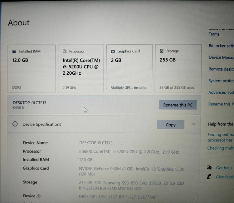 ASUS K401L สภาพดี พร้อมใช้ รูปที่ 5