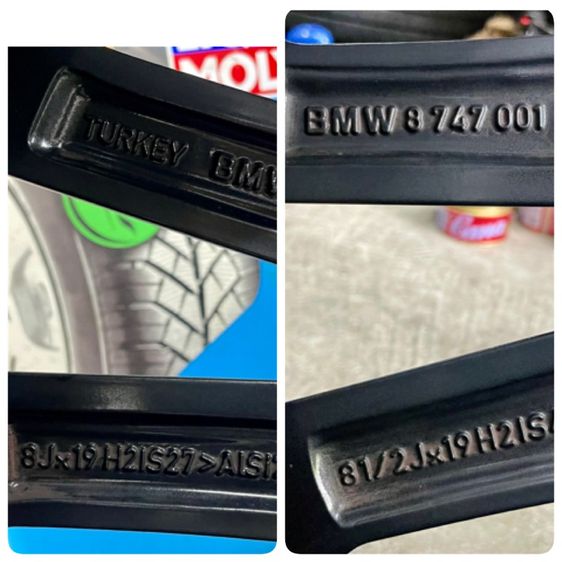 ล้อแม็ก BMW 430i ขอบ 19” 5 รู 112 ล้อสวยสีเดิม ยาง BRIDGESTONE 225-40R19 หลัง 255-35R19 ปี 21 พร้อมใช้งาน รูปที่ 11