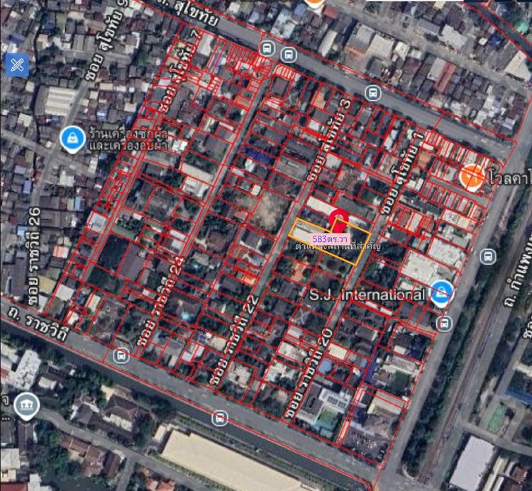 ขายที่ดินใจกลางเมือง ซอยราชวิถี22 ใกล้ทุกจุดไปไหนก็สะดวก รูปที่ 3