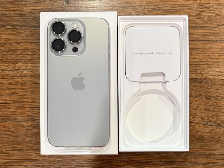 ขายเรียบร้อยแล้วครับ - Iphone 15 pro 128GB สี Natural Titanium สวยเหมือนใหม่ ไม่รอยแม้อต่นิดเดียว รูปที่ 6