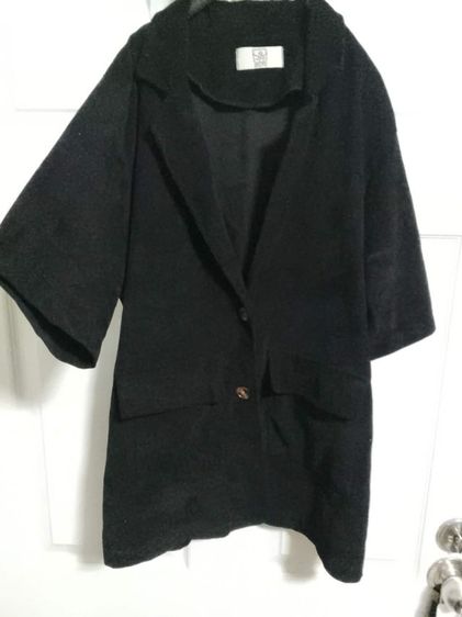 เสื้อเบลเซอร์สูทสีดำกำหยี่อก42 รูปที่ 6