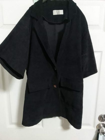 เสื้อเบลเซอร์สูทสีดำกำหยี่อก42 รูปที่ 2