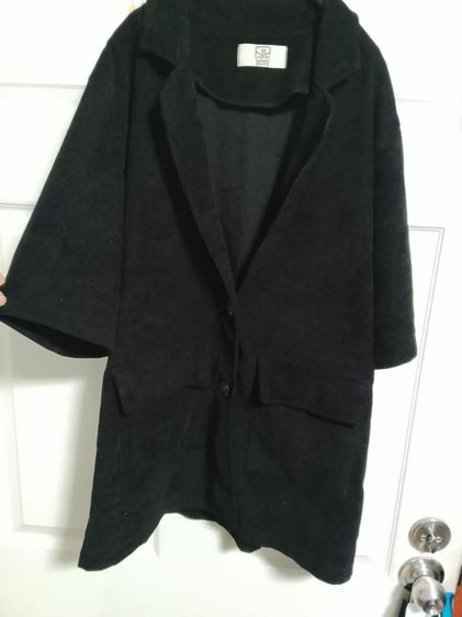 เสื้อเบลเซอร์สูทสีดำกำหยี่อก42 รูปที่ 8