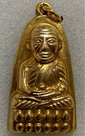 พระหลวงปู่ทวด ปี 2507 แจกปีนัง พิมพ์ใหญ่เนื้อกะไหล่ทอง รูปที่ 3