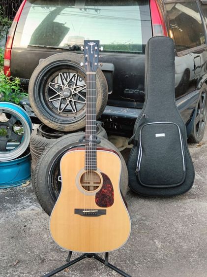 กีต้าร์โปร่ง Tyma TD-15 (All Solid) ติดตั้ง Fishman Sonitone Pickup  