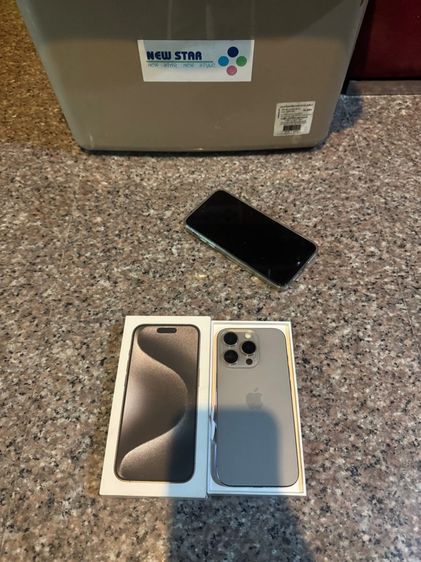 ขายถูกๆๆไอโฟน15Proสีใหม่Natural Titanuim256กิ๊กกล่องอีมี่ตรงใช้งานดีถูกมากกก รูปที่ 2