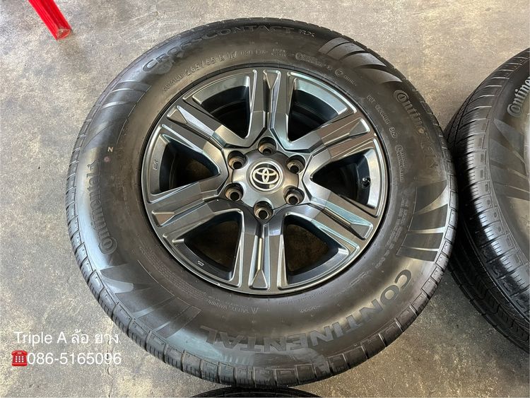 ✨ล้อแม็ก✨Toyota Revo ขอบ 17 สีเทาดำ พร้อมยาง 265-65-17 Continental💥ปี 25💥 รูปที่ 4