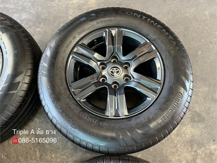 ✨ล้อแม็ก✨Toyota Revo ขอบ 17 สีเทาดำ พร้อมยาง 265-65-17 Continental💥ปี 25💥 รูปที่ 5