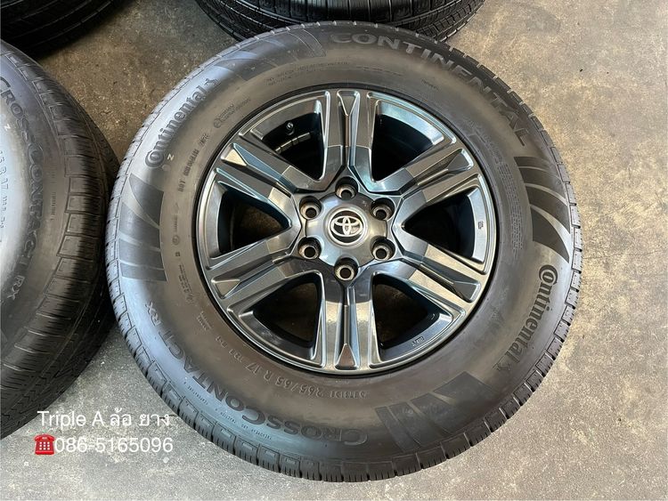 ✨ล้อแม็ก✨Toyota Revo ขอบ 17 สีเทาดำ พร้อมยาง 265-65-17 Continental💥ปี 25💥 รูปที่ 3