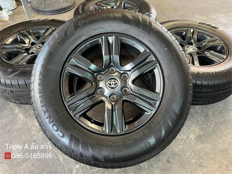 ✨ล้อแม็ก✨Toyota Revo ขอบ 17 สีเทาดำ พร้อมยาง 265-65-17 Continental💥ปี 25💥 รูปที่ 2