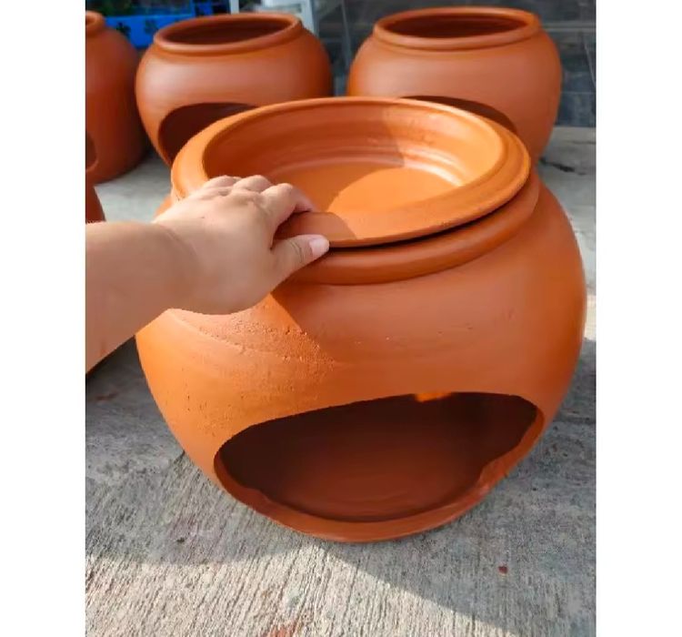 โอ่งแมวดินเผา 16นิ้วพร้อมฝา รูปที่ 5