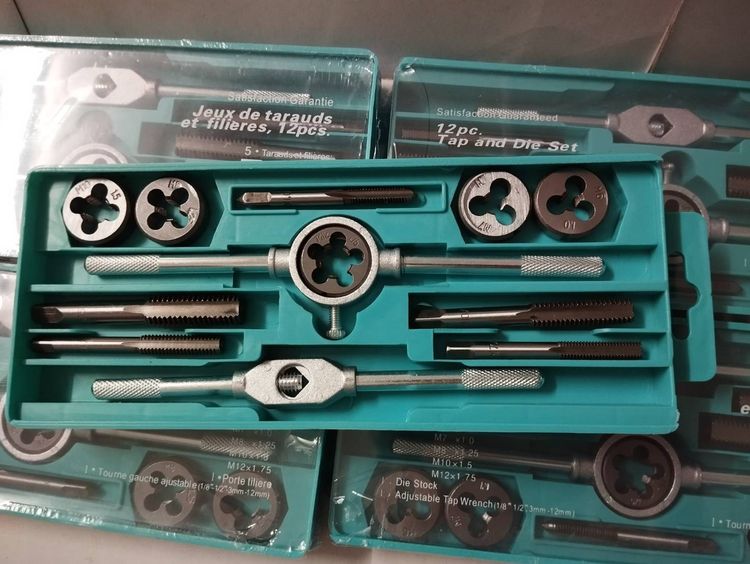 ชุดทำเกลียว ชุดต๊าฟเกลียว ดอกต๊าฟเกลียว ดอกสว่าน (ชุด 12 ชิ้น ) มัลติฟังก์ชั่น NC สกรูต๊าป ดายตั้ง ต๊าปเกลียวภายนอก รูปที่ 2