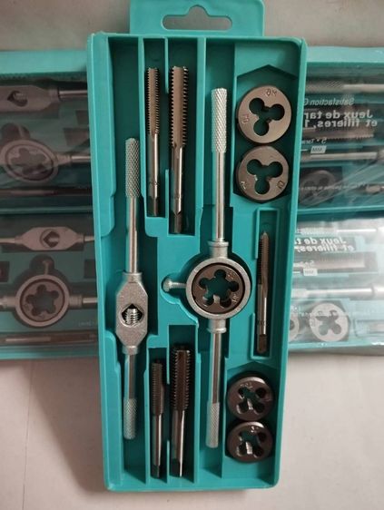 ชุดทำเกลียว ชุดต๊าฟเกลียว ดอกต๊าฟเกลียว ดอกสว่าน (ชุด 12 ชิ้น ) มัลติฟังก์ชั่น NC สกรูต๊าป ดายตั้ง ต๊าปเกลียวภายนอก รูปที่ 10