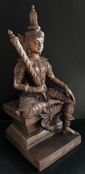 ท้าวเวสสุวรรณ วัดพลับ หน้าตัก 10.5 นิ้ว สูง 20.5 นิ้ว รูปที่ 2