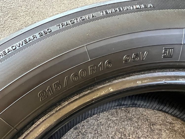 ยาง Yokohama 215 60 16 ปี22 คู่ 1000 บาท สภาพดี  รูปที่ 6