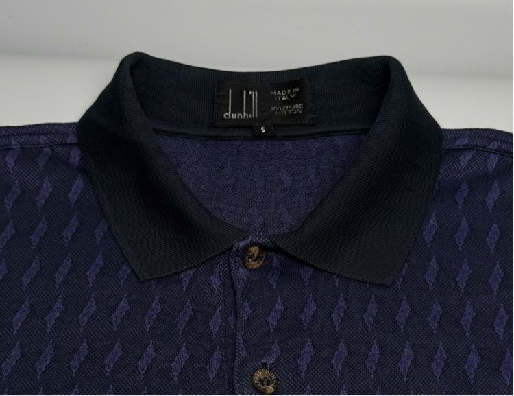 ⚠️MADE IN ITALY‼️เสื้อโปโล dunhill ของแท้ รุ่นใหม่ ผ้าและลายสวยหายาก รูปที่ 8