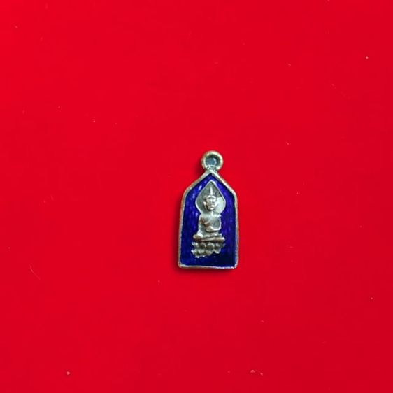 พระบ้านเก็บเก่า พระไพรีพินาศเนื้อสีเงินลงยาเก่า