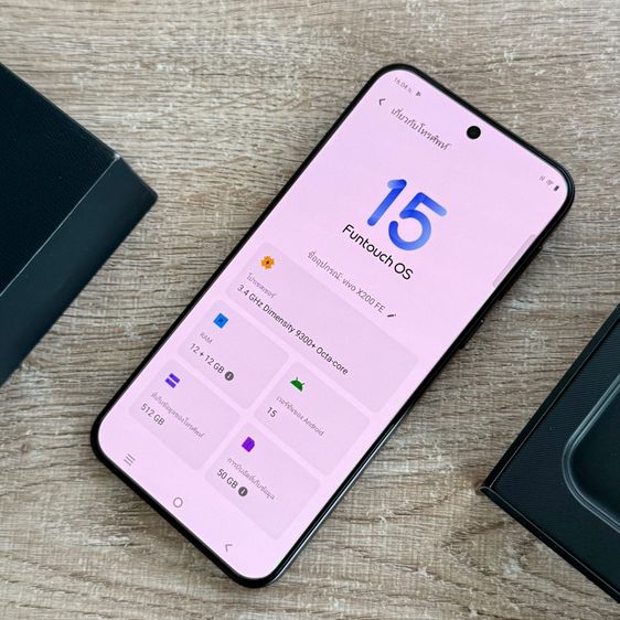 อายุ 3.5 เดือน Vivo X200 FE 512 ศูนย์ไทย ประกันยาวๆ กย.69 แบต 100 ครบกล่อง เคสเพิ่ม 3 อัน รูปที่ 4