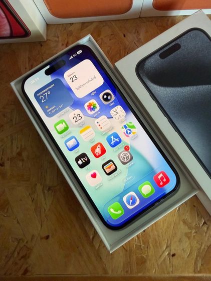 iPhone 15 Pro 128 GB สภาพเครื่อง 99 สวยๆ ไม่มีรอย สุขภาพแบต 100 รูปที่ 2